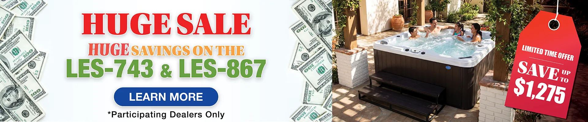 Calspas hot tub being used in a family setting - Elizabeth